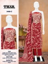 Thar 3488 A To D By Bipson Pure Cotton Print With Embroidery Thread Work Dress Material Best Wholesale Shop In Surat